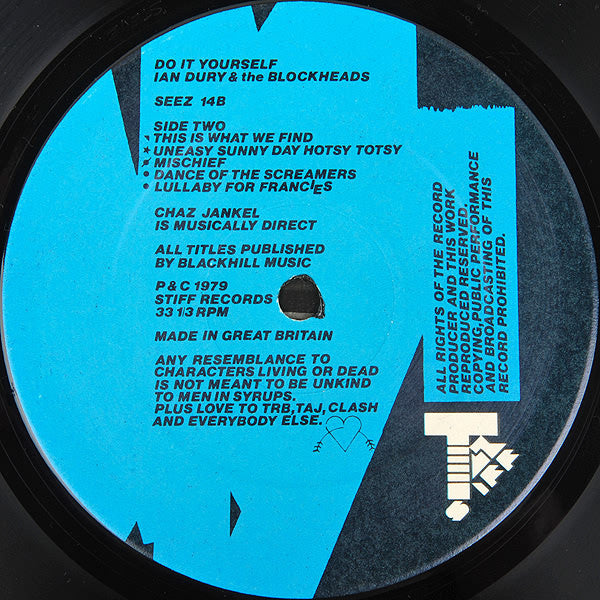 Ian Dury And The Blockheads : Do It Yourself (LP, Album)