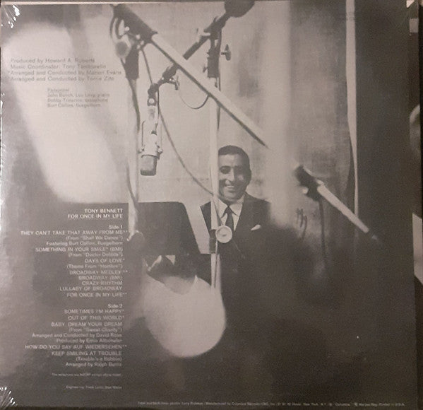 Tony Bennett : For Once In My Life (LP, Album, Mono)