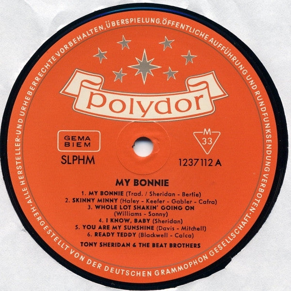 Tony Sheridan And The Beat Brothers : My Bonnie (LP, Album, RE)