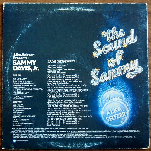 Sammy Davis Jr. : The Sound Of Sammy (From The Candy Man To Plop Plop Fizz Fizz) (LP, Comp)