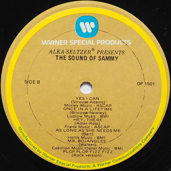 Sammy Davis Jr. : The Sound Of Sammy (From The Candy Man To Plop Plop Fizz Fizz) (LP, Comp)