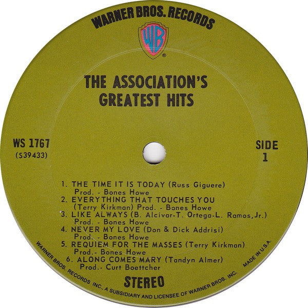 The Association (2) : Greatest Hits! (LP, Comp, RP, Ter)