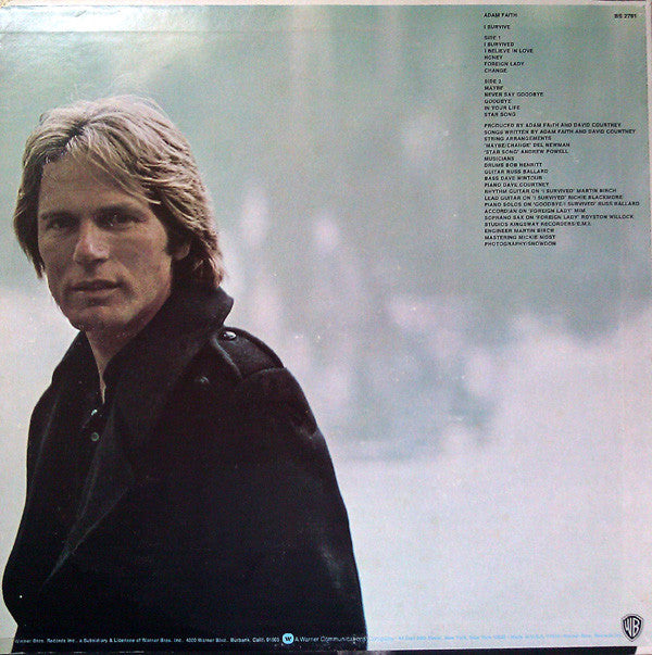 Adam Faith : I Survive (LP, Album, Promo)