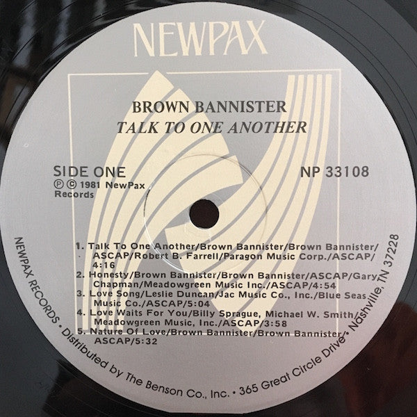 Brown Bannister : Talk To One Another (LP, Album)