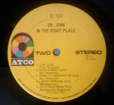 Dr. John : In The Right Place (LP, Album, RI )