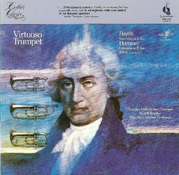 Joseph Haydn, Heinrich Ignaz Franz Biber, Johann Nepomuk Hummel - Timofej Dokschizer, Rudolf Barshai, Moscow Chamber Orchestra : Virtuoso Trumpet (LP, Album, RE)