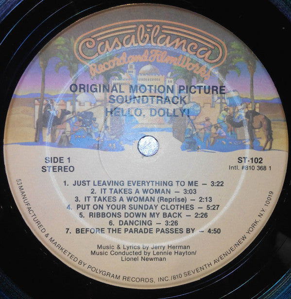 Barbra Streisand, Louis Armstrong : Hello, Dolly! (Original Motion Picture Soundtrack Album) (LP, RE)