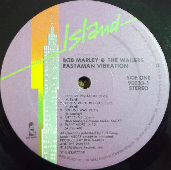 Bob Marley & The Wailers : Rastaman Vibration (LP, Album, RE, Spe)