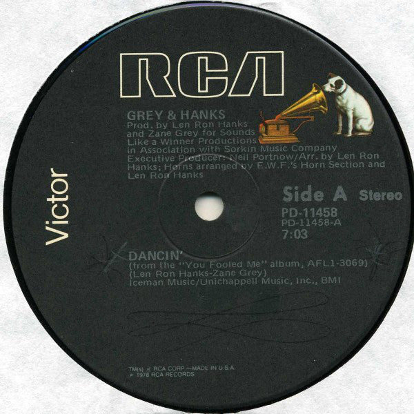 Grey And Hanks : Dancin' (12", Single)
