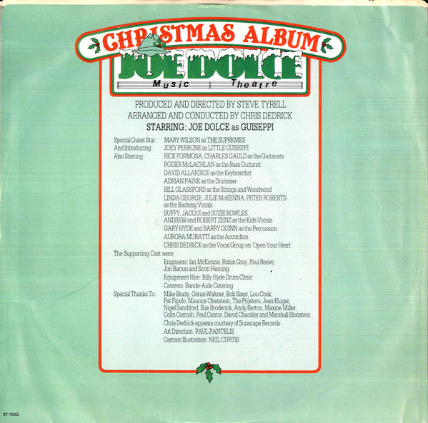 Joe Dolce Music Theatre : Christmas Album (LP, Album)