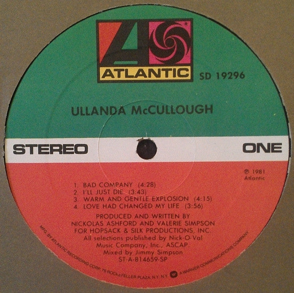 Ullanda McCullough : Ullanda McCullough (LP, Album, Spe)
