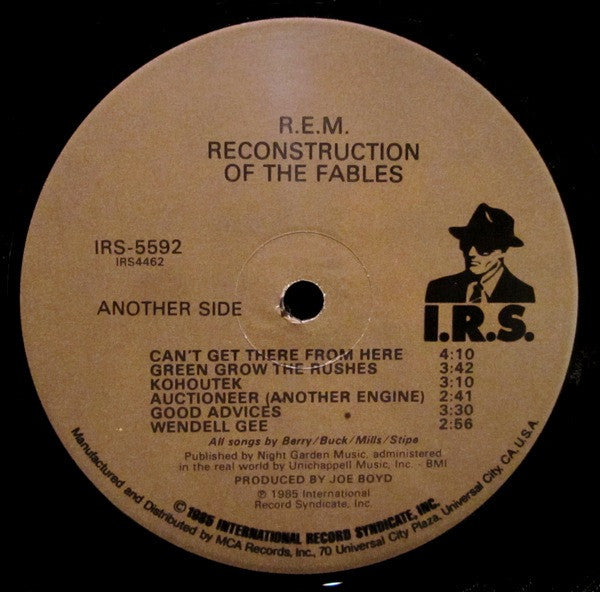 R.E.M. : Fables Of The Reconstruction / Reconstruction Of The Fables (LP, Album, Glo)
