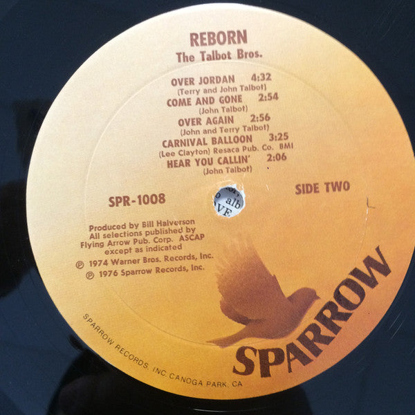 The Talbot Bros. : Reborn (LP, Album, RE)