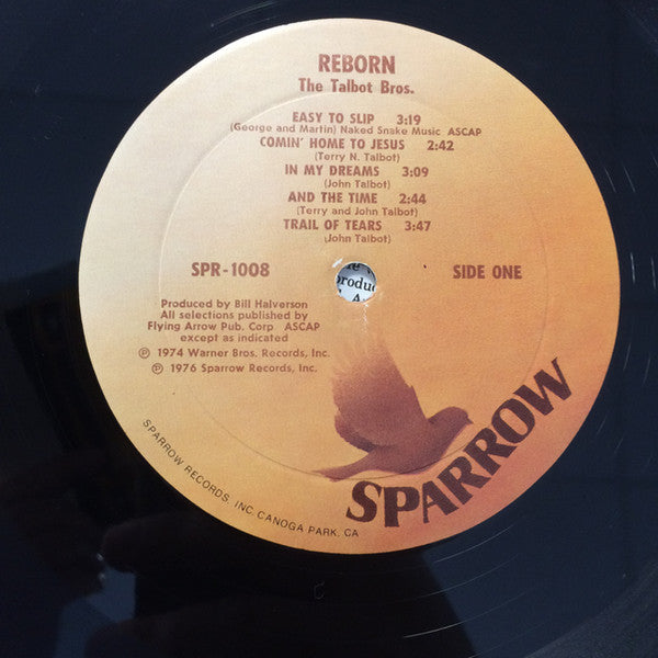 The Talbot Bros. : Reborn (LP, Album, RE)