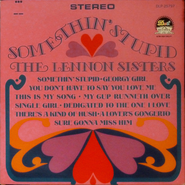 The Lennon Sisters : Somethin' Stupid (LP, Ind)