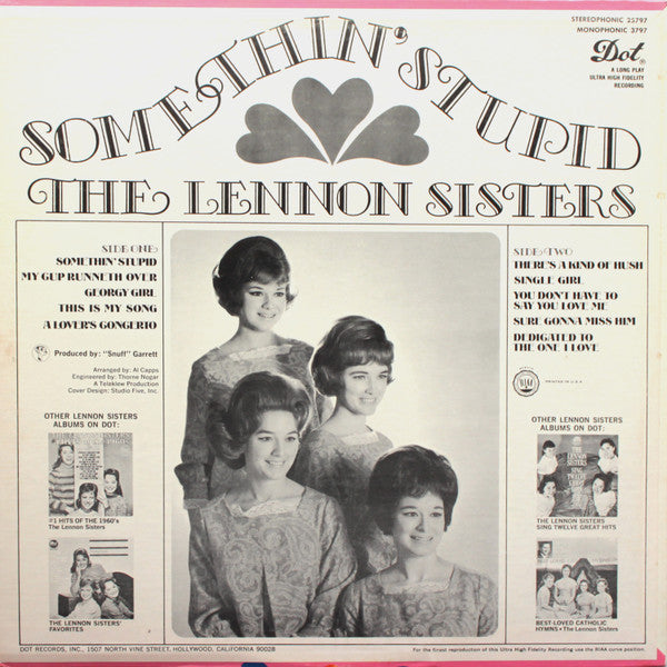 The Lennon Sisters : Somethin' Stupid (LP, Ind)