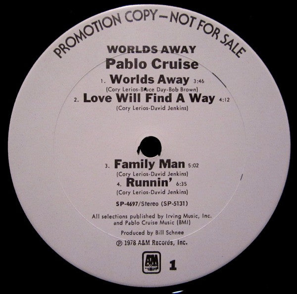 Pablo Cruise : Worlds Away (LP, Album, Promo)