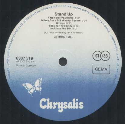 Jethro Tull : Stand Up (LP, Album, RE, Gat)