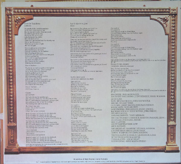 Roger Daltrey : One Of The Boys (LP, Album, RP, Pin)