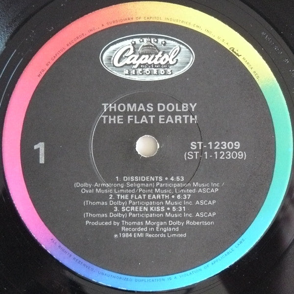 Thomas Dolby : The Flat Earth (LP, Album, Jac)