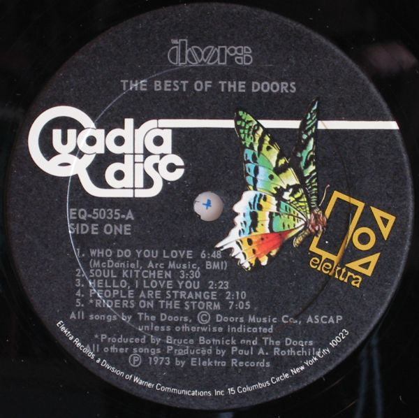 The Doors : The Best Of The Doors (LP, Comp, Quad, PRC)