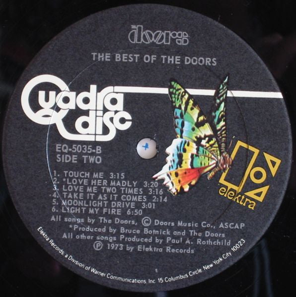 The Doors : The Best Of The Doors (LP, Comp, Quad, PRC)