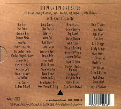 Nitty Gritty Dirt Band : Will The Circle Be Unbroken - The Trilogy (5xCD, Comp + DVD-V, Multichannel, NTSC)