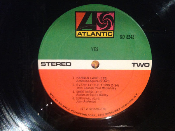 Yes : Yes (LP, Album, CTH)