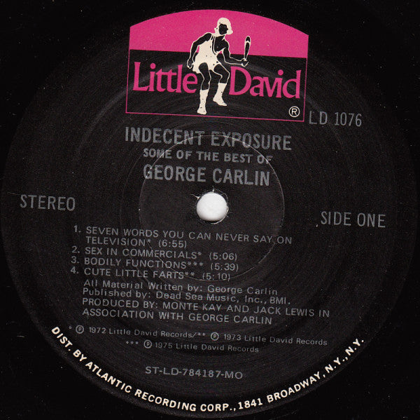 George Carlin : Indecent Exposure: Some Of The Best Of George Carlin (LP, Comp, Mon)