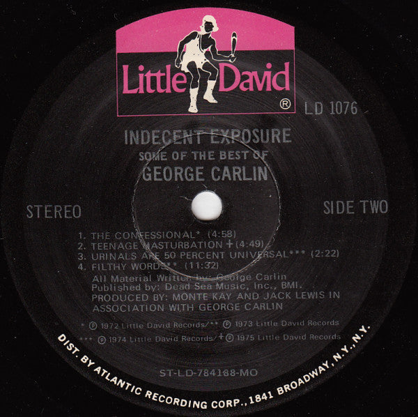 George Carlin : Indecent Exposure: Some Of The Best Of George Carlin (LP, Comp, Mon)