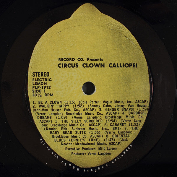 Verne Langdon : Circus Clown Calliope! (LP)