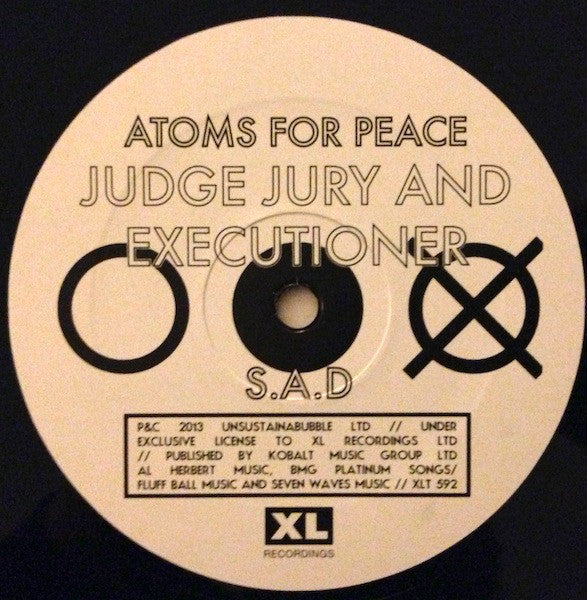 Atoms For Peace (2) : Judge Jury And Executioner  (12", Single, Ltd, Emb)