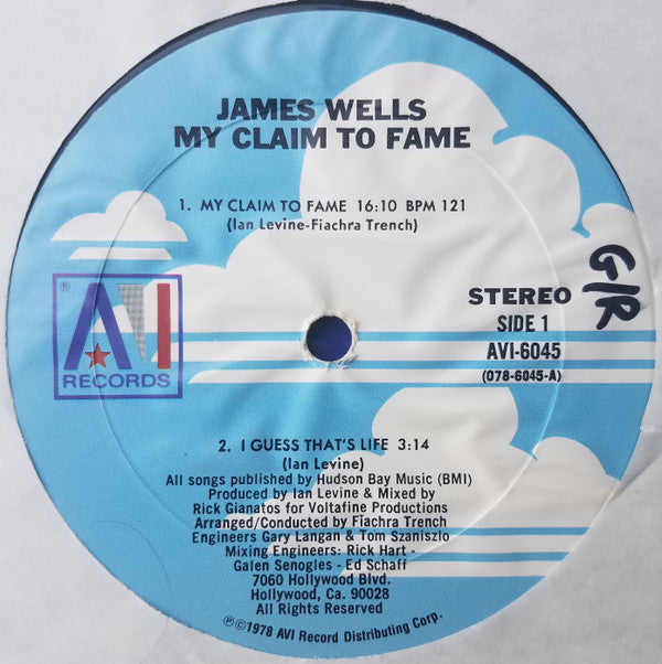 James Wells : My Claim To Fame (LP, Album, Mon)