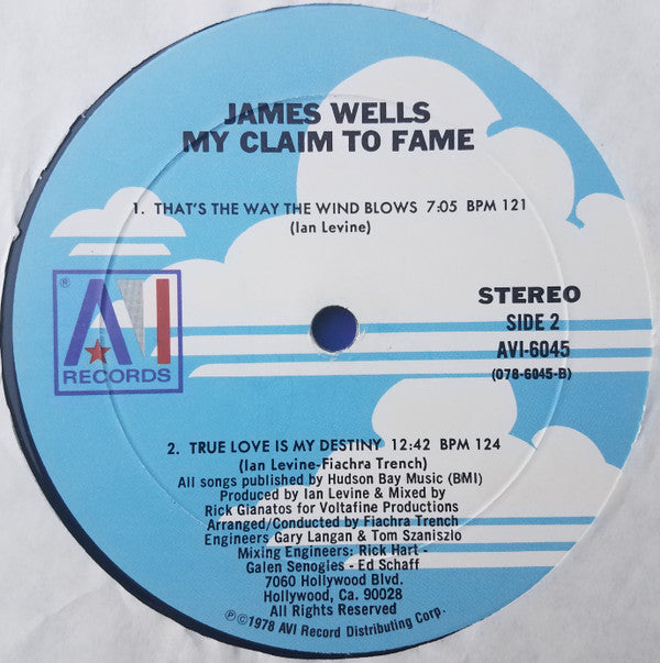 James Wells : My Claim To Fame (LP, Album, Mon)