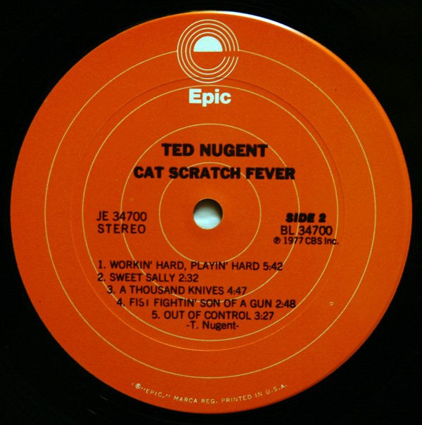 Ted Nugent : Cat Scratch Fever (LP, Album, Ter)