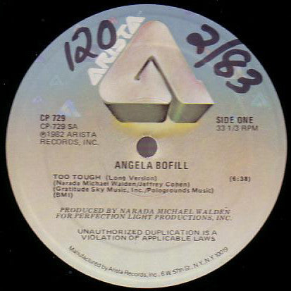 Angela Bofill : Too Tough (12", EMW)