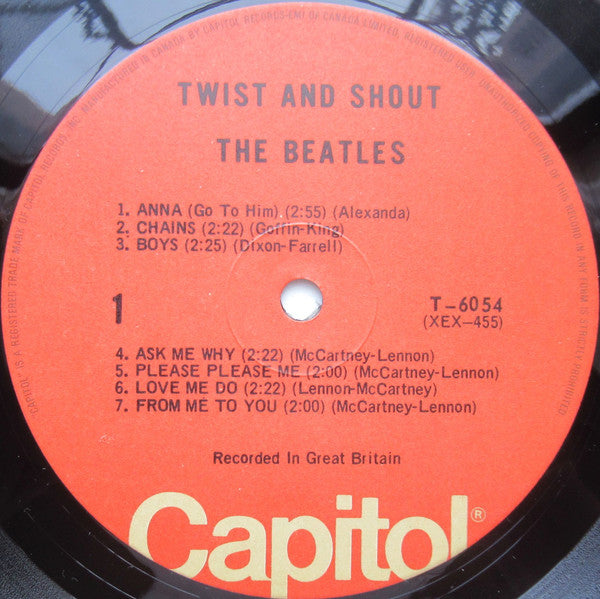 The Beatles : Twist And Shout (LP, Album, Comp, Mono, RE)