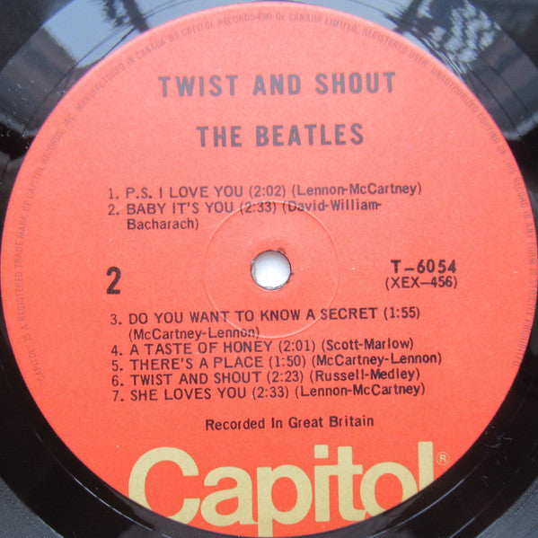 The Beatles : Twist And Shout (LP, Album, Comp, Mono, RE)
