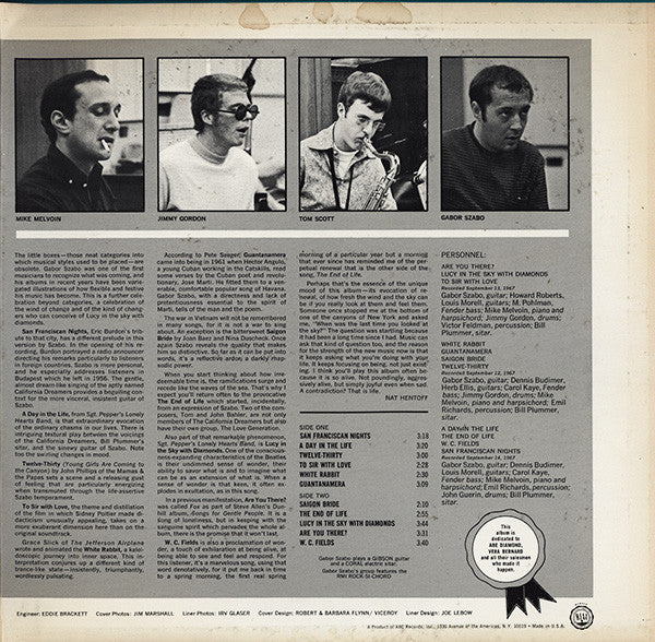 Gabor Szabo And The California Dreamers : Wind, Sky And Diamonds (LP, Mono, Promo)