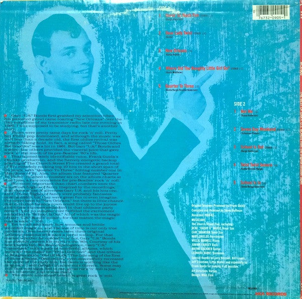 Gary U.S. Bonds : The Best Of Gary U.S. Bonds (From The Original Session Tapes) (LP, Comp)