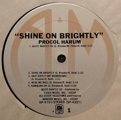 Procol Harum : Shine On Brightly (LP, Album, RE, Ter)