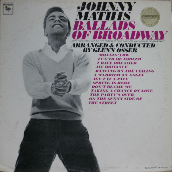 Johnny Mathis : Ballads Of Broadway (LP, Album, Mono)