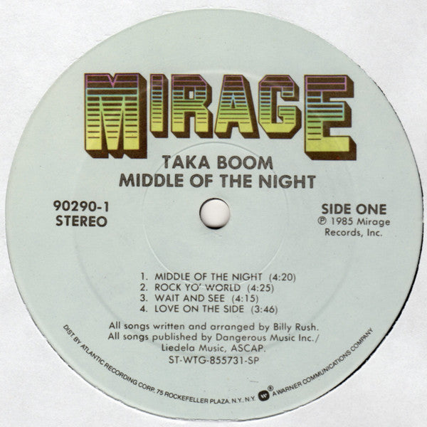 Taka Boom : Middle Of The Night (LP, Album)