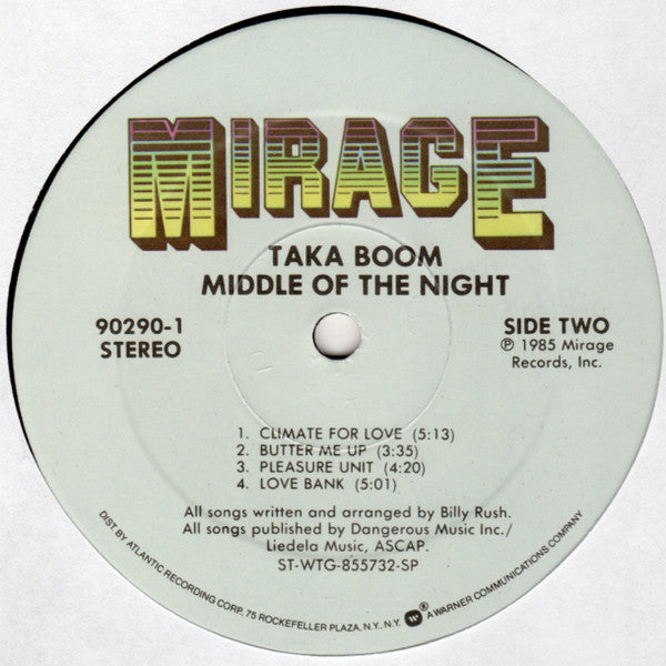 Taka Boom : Middle Of The Night (LP, Album)