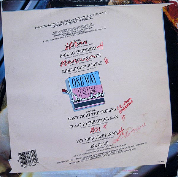 One Way : Wild Night (LP, Album, Glo)