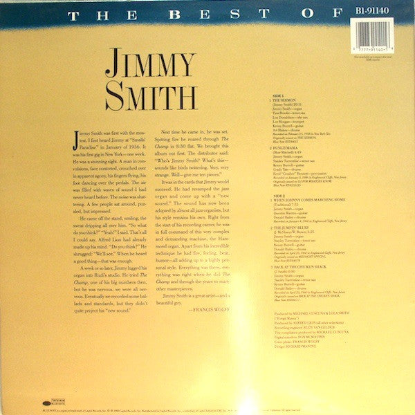 Jimmy Smith : The Best Of Jimmy Smith (LP, Comp)