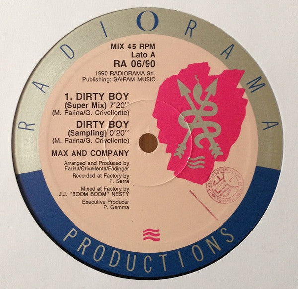 Max & Company : Dirty Boy (12")