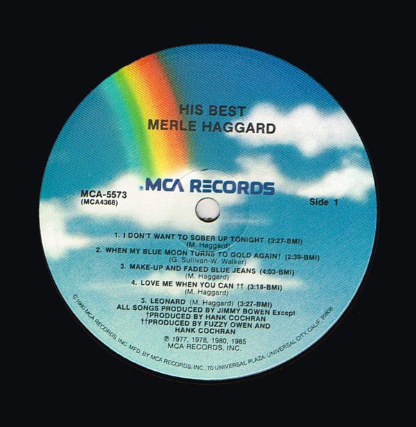 Merle Haggard : His Best (LP, Comp)