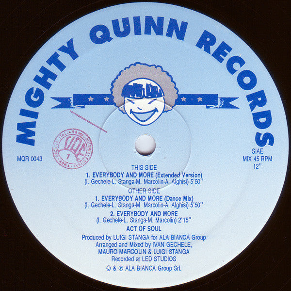 Act Of Soul : Everybody And More (12")