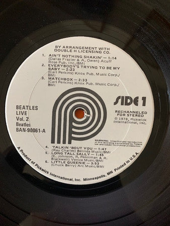 The Beatles : Recorded Live In Hamburg 1962 (Volume 2) (LP)